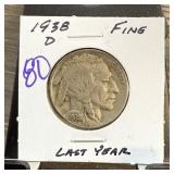 1938-D BUFFALO NICKEL