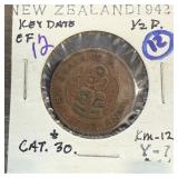 1942 KEY DATE 1/2 PFENNIG