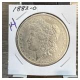 1882-O MORGAN SILVER DOLLAR