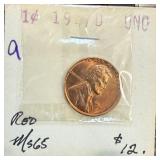 1947-D WHEAT PENNY CENT UNC