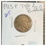 1913 TYPE 2 BUFFALO NICKEL