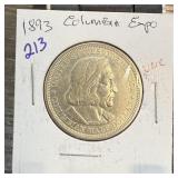 1893 COLUMBIAN EXPO SILVER HALF DOLLAR HIGH GRADE