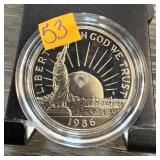 1986 PROOF CLAD HALF DOLLAR