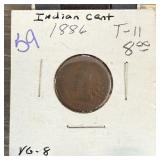 1886 INDIAN HEAD PENNY CENT