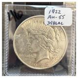 1922 PEACE SILVER DOLLAR