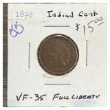 1898 INDIAN HEAD PENNY CENT