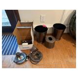 LOT FAUCETS WASTE PAPER BASKETS / NAPKIN HOLDERS LOT FAUCETS WASTE PAPER BASKETS / NAPKIN HOLDERS