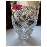 10IN SLOVAKIAN CUT CRYSTAL VASE 10IN SLOVAKIAN CUT CRYSTAL VASE