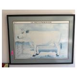 LARGE LA VACCA PIEMONTESE CATTLE PRINT LARGE LA VACCA PIEMONTESE CATTLE PRINT