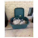 LARGE BIN OF CHRISTMAS LIGHTS LARGE BIN OF CHRISTMAS LIGHTS