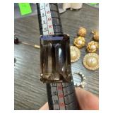 STERLING SILVER LARGE STONE RING