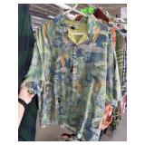 TOMMY BAHAMA MENS HAWAIIAN SILK SHIRT NOTE