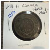 1881 H CANADA LARGE CENT