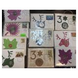 LOT OF FOREIGN CURRENCY COINS 1ST DAY COVERS