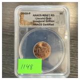2009 ANACS MS67 RD LINCOLN CENT