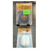 ANACS GRADED 2009-P & D GRADED MS67 CENTS