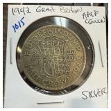 1942 GREAT BRITAIN SILVER HALF CROWN