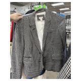J CREW HOUNDSTOOTH BLAZER JACKET SZ 10