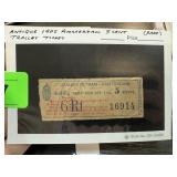 ANTIQUE 1905 AMSTERDAM 5 CENT TROLLEY TICKET