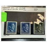 GERMANY OCC OF POLAND 1941 MINT HITLER ISS STAMPS