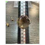 STERLING SILVER LARGE STONE RING