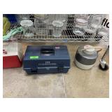 LOT OF COOLERS (LUNCHBOX) TACKLE OR TOOL BOX