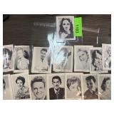 LARGE LOT OF FAMOUS ACTORS EXHIBITI PROMO CARDS