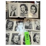 LARGE LOT OF EXHIBITION CARDS STARS MARILYN MONROE