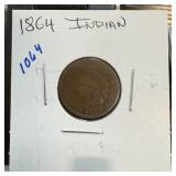1864 INDIAN HEAD PENNY CENT
