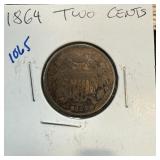 1864 2 CENT PIECE