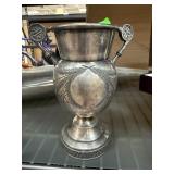 ANTIQUE TRIPLE PLATE TROPHY STYLE CUP / VASE