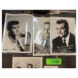 LOT OF 5 MIXED CELEBRITY PHOTOS PAUL NEWMAN+