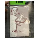 AL ZARILLA BASEBALL EXHIBITION CARD