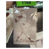 TED WILLIAMS BASEBALL EXHIBITION CARD