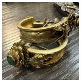 PAIR OF VINTAGE CHINESE LARGE EARRINGS
