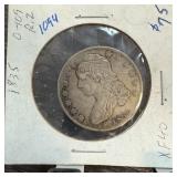 1835 CAPPED BUST SILVER HALF DOLLAR