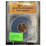 2009-D ANACS MS67 UNC PENNY CENT