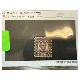 #635 MINT OG 1927 LINCOLN ISSUE STAMP