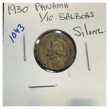 1930 PANAMA 1/10 SILVER BALBOAS