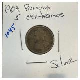 1904 PANAMA 5 CENTAVOS SILVER