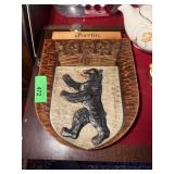 LARGE WOOD CREST SHIELD PANEL BERLIN LARGE WOOD CREST SHIELD PANEL BERLIN