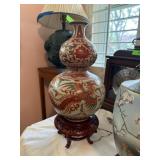 ASIAN DOUBLE GOURD VASE SIGNED NOTE ASIAN DOUBLE GOURD VASE SIGNED NOTE