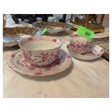 2PC VINTAGE MEISSEN INDIAN PURPLE COFFEE TEA CUPS 2PC VINTAGE MEISSEN INDIAN PURPLE COFFEE TEA CUPS