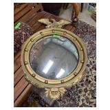 LARGE EAGLE MOTIF GOLD FRAME PLASTER MIRROR NOTE LARGE EAGLE MOTIF GOLD FRAME PLASTER MIRROR NOTE