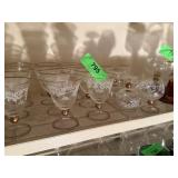 VINTAGE GOLD RIMMED GLASSWARE VINTAGE GOLD RIMMED GLASSWARE