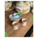 LOT OF VINTAGE EGG CUPS LOT OF VINTAGE EGG CUPS