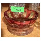 VAL ST LAMBERT CRYSTAL CANDY BOWL VAL ST LAMBERT CRYSTAL CANDY BOWL
