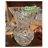 LOT OF CRYSTAL VASES LOT OF CRYSTAL VASES