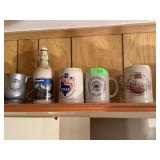 5PC BEER STEINS / MUGS / BOTTLE 5PC BEER STEINS / MUGS / BOTTLE
