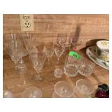 LOT OF MIXED CRYSTAL STEMWARE LOT OF MIXED CRYSTAL STEMWARE